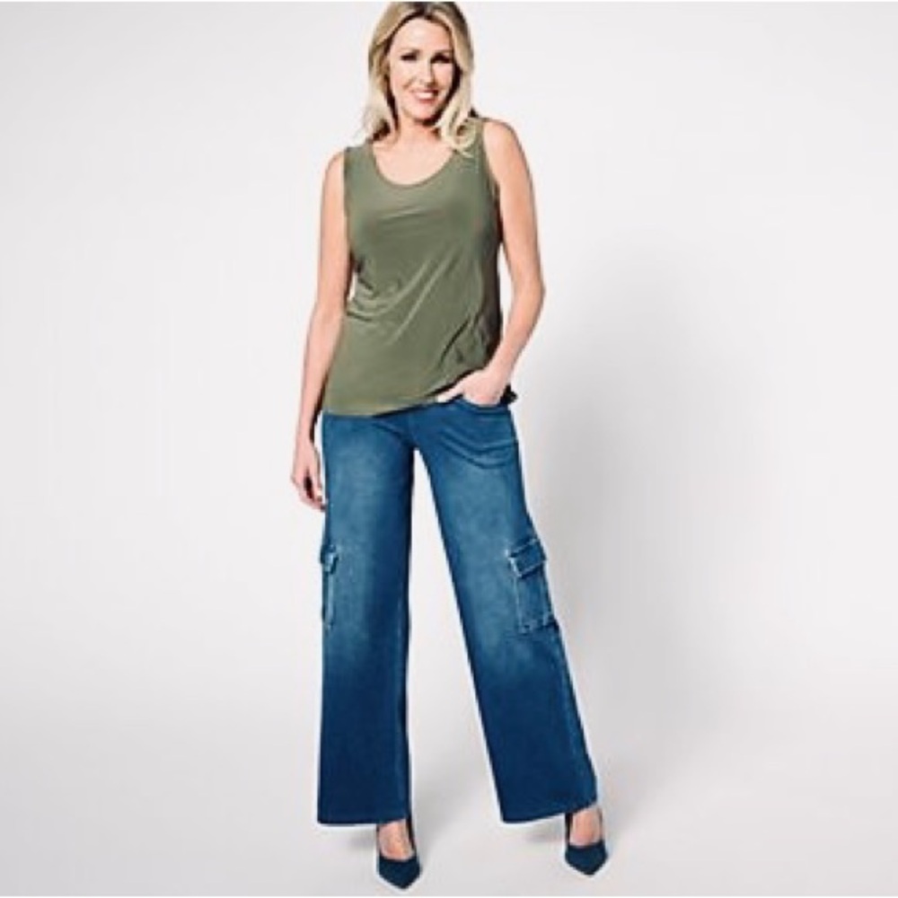 Women with Control Denim Wide-Leg Jeans
